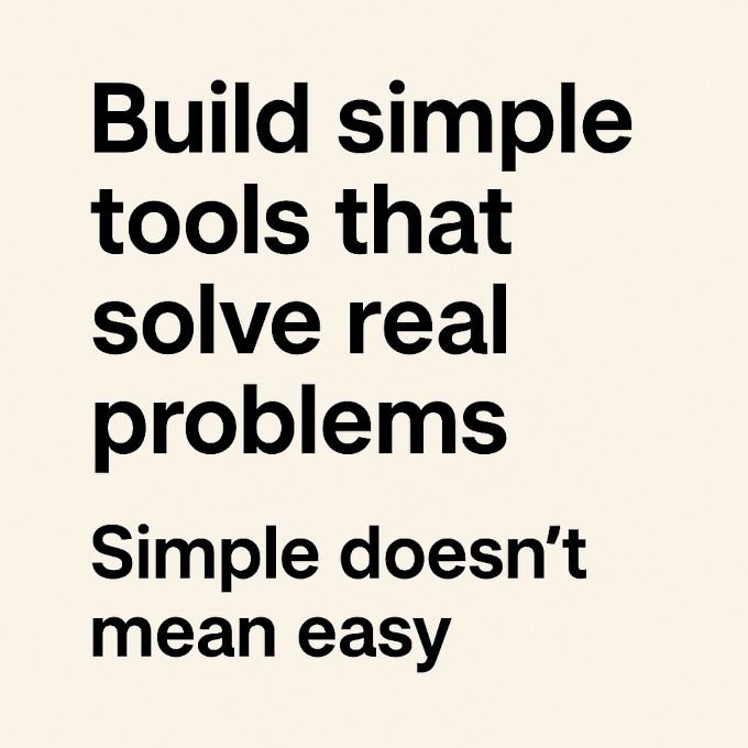 Build simple tools infographic